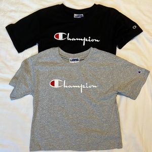 Champion crop t-shirts lot girls
